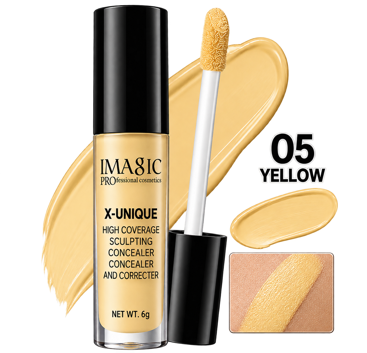 IMAGIC X-UNIQUE High Coverage Sculpting Concealer - Image 5