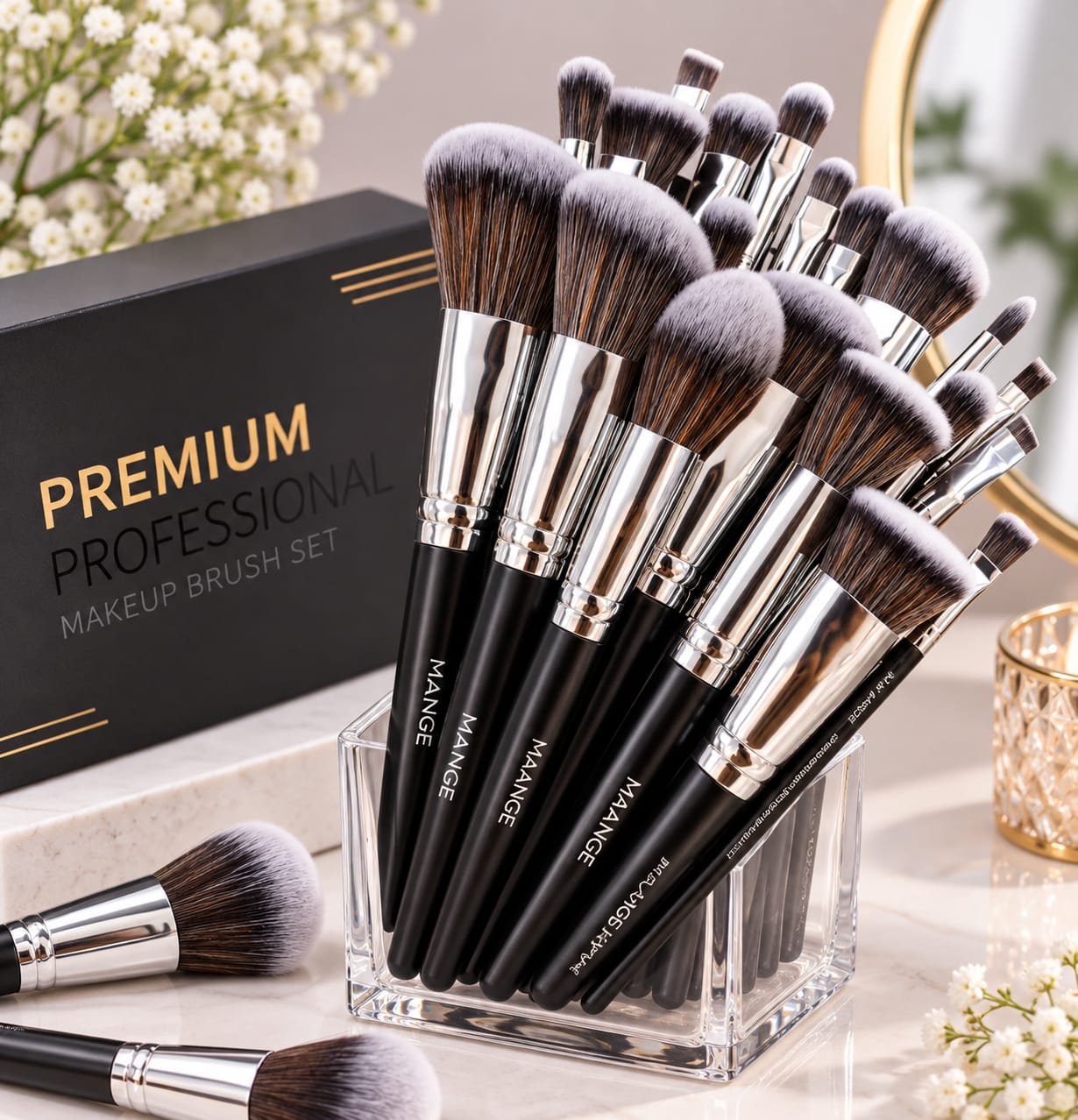 MAANGE 25 Pcs Makeup Brush