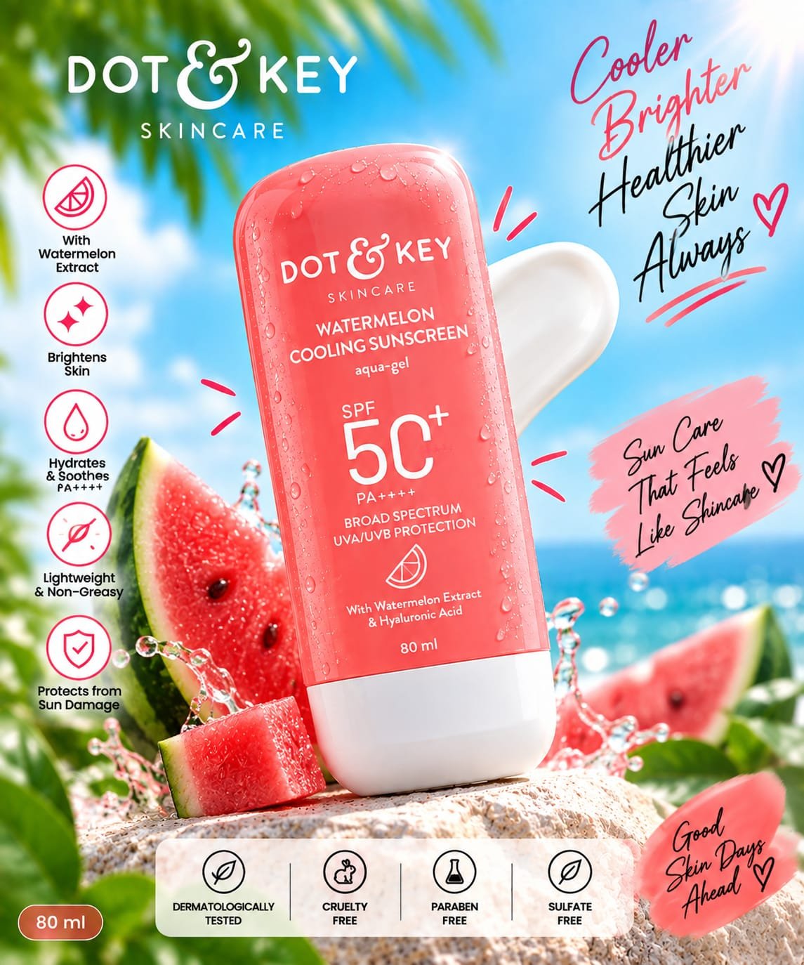 Dot & key watermelon cooling sunscreen