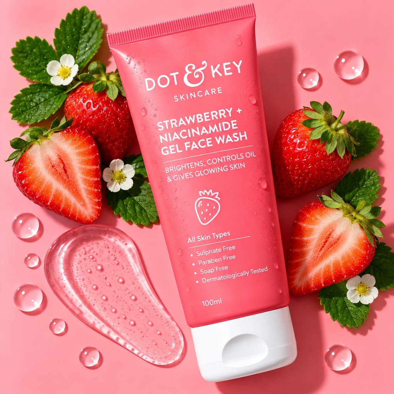 Dot & Key Strawberry + Niacinamide Gel Face Wash - Image 2