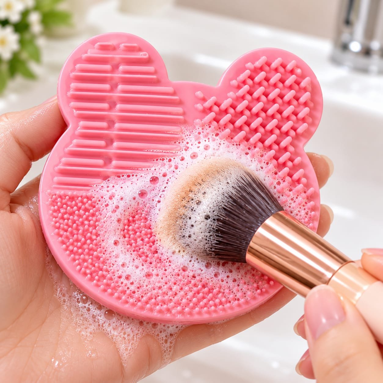 Maange Makeup Brush Cleaning Silicone - Image 3