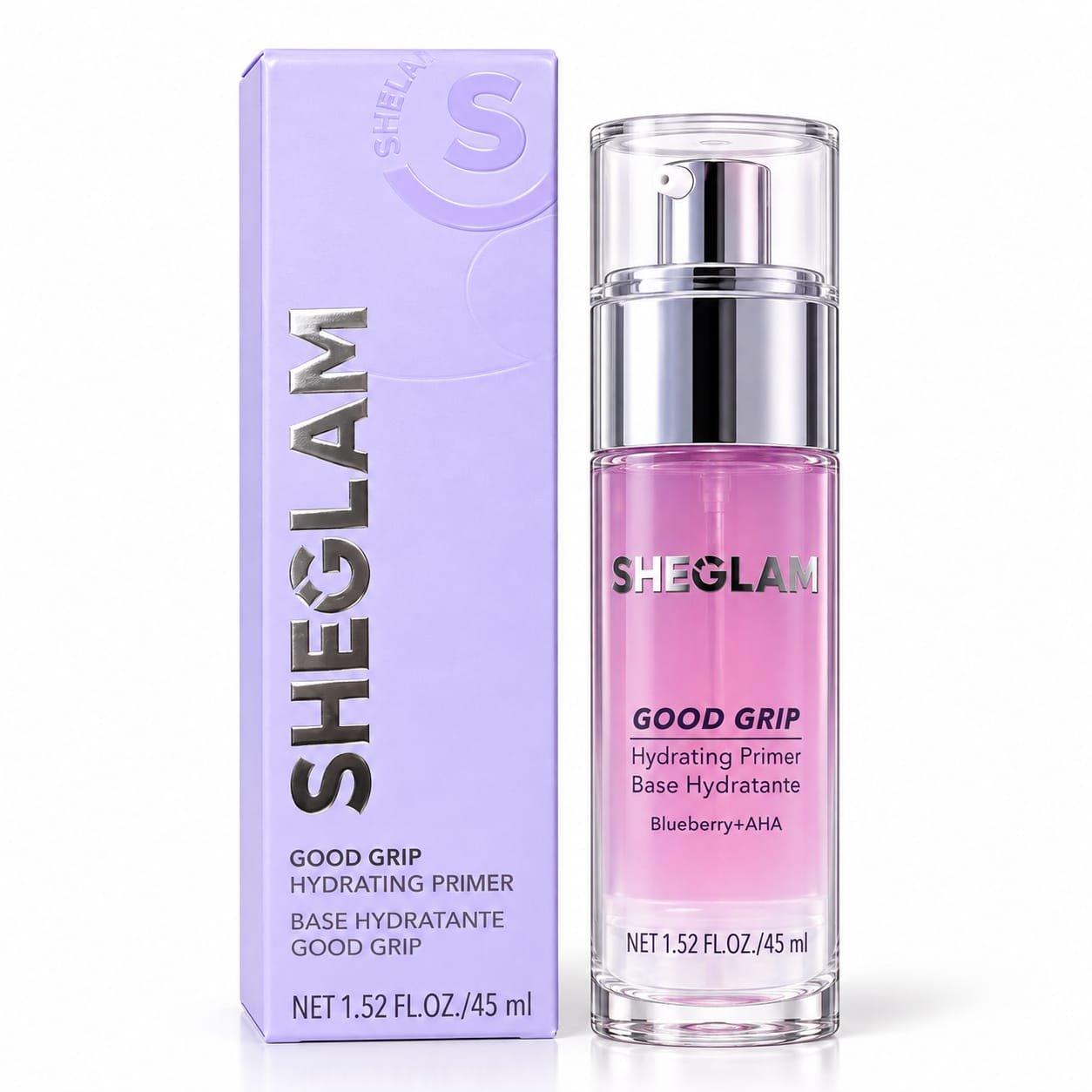 SHEGLAM Good Grip Hydrating Primer – Blueberry + AHA (45ml)