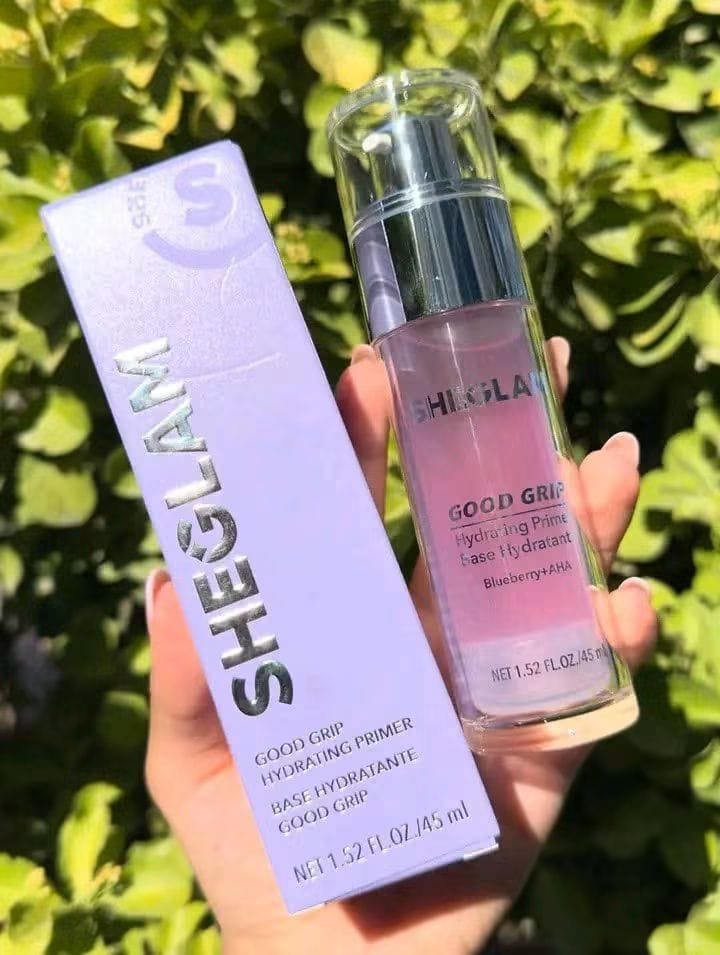 SHEGLAM Good Grip Hydrating Primer – Blueberry + AHA (45ml) - Image 2