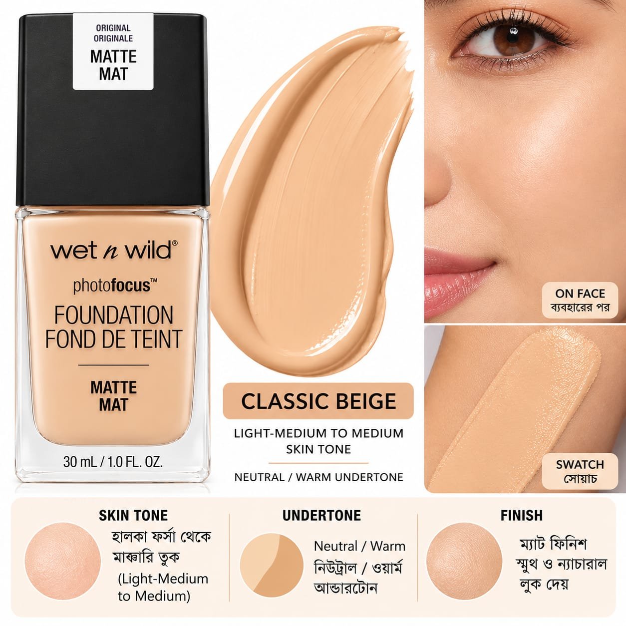Wet n Wild Photo Focus Matte Foundation - Image 7