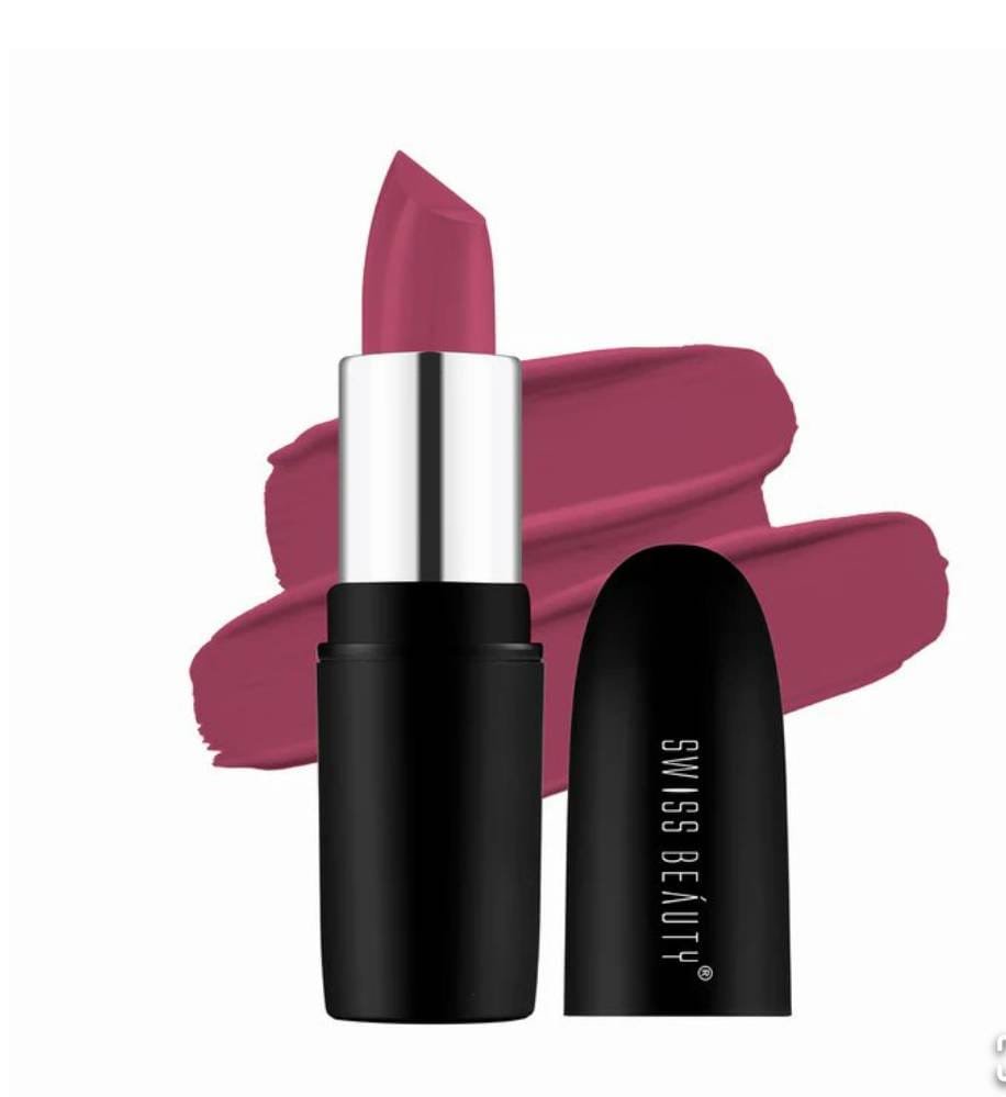 Swiss Beauty Pure Matte Lipstick – Lust On 216 - Image 3