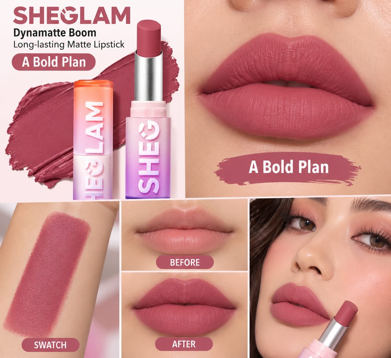 SHEGLAM Matte Lipstick – A Bold Plan 💋 - Image 2