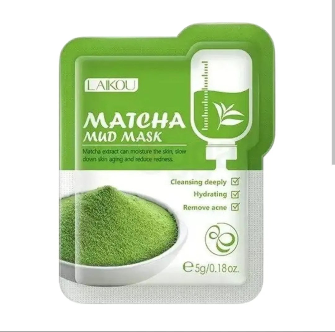 LAKOU Matcha Mud Mask 12 PCS - Image 6