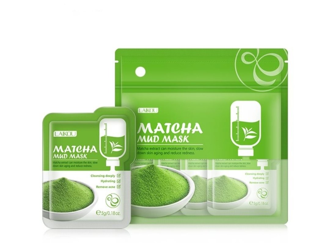 LAKOU Matcha Mud Mask 12 PCS