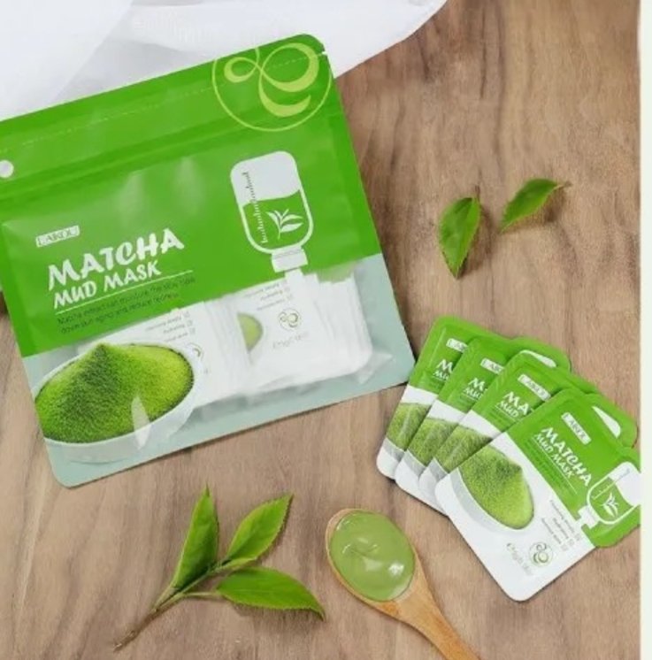 LAKOU Matcha Mud Mask 12 PCS - Image 2