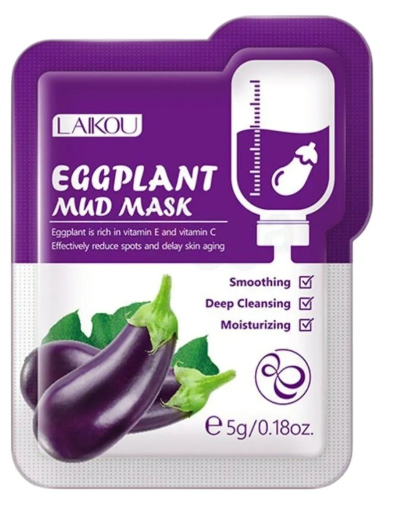 LAIKOU Eggplant Mud Mask 1 PCS