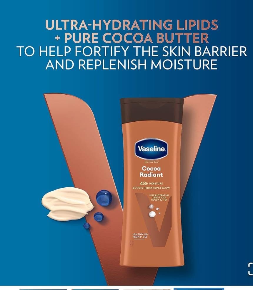 Vaseline Intensive Care Cocoa Radiant Body Lotion-200 ml - Image 5