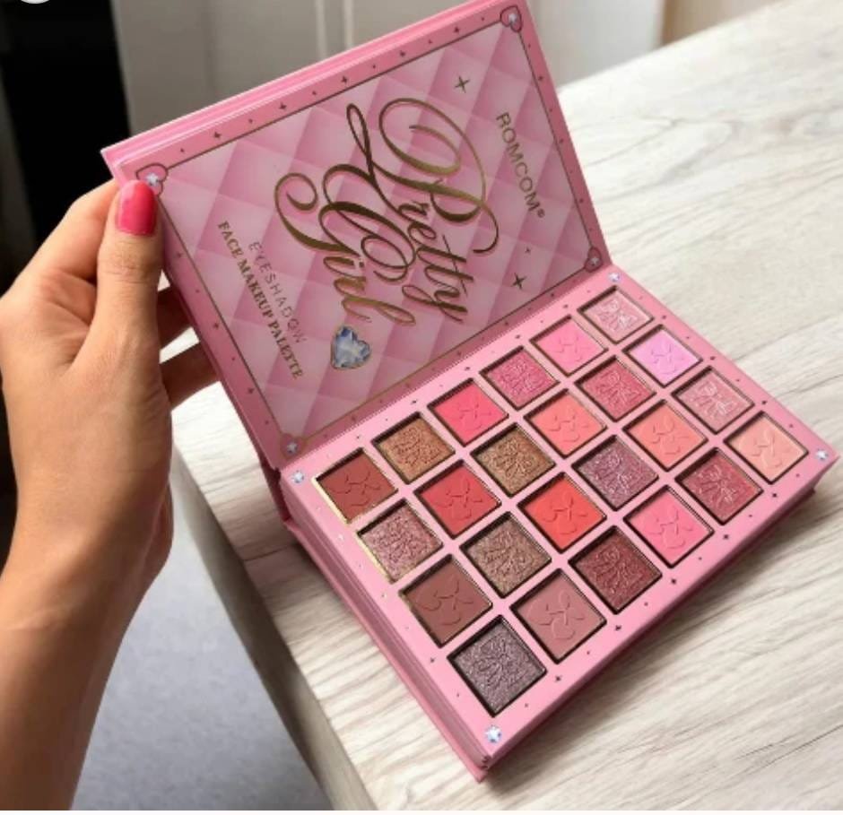 ROMCOM Dazzle Glow & Non-Fuss High-Impact Eyeshadow and Face Makeup Palette - Image 4