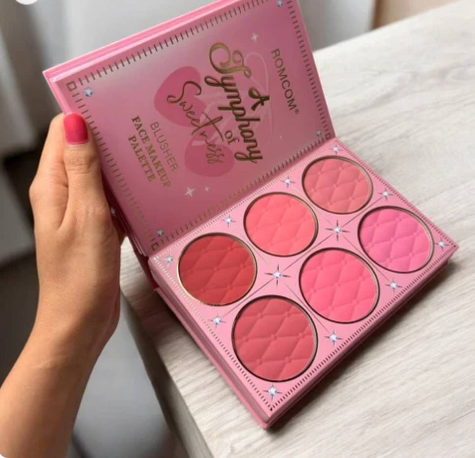 ROMCOM Dazzle Glow & Non-Fuss High-Impact Eyeshadow and Face Makeup Palette - Image 2