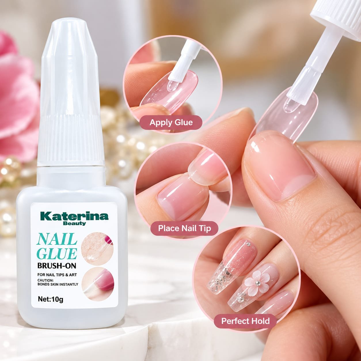 Nail Glue Brush-On – 10g - Image 2